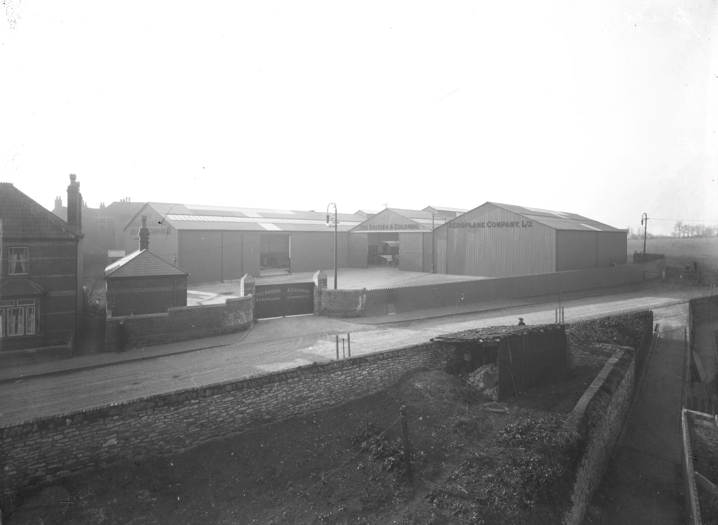 British & Colonial Aeroplane Co Ltd works entrance, 1910 (credit: BAE Systems)