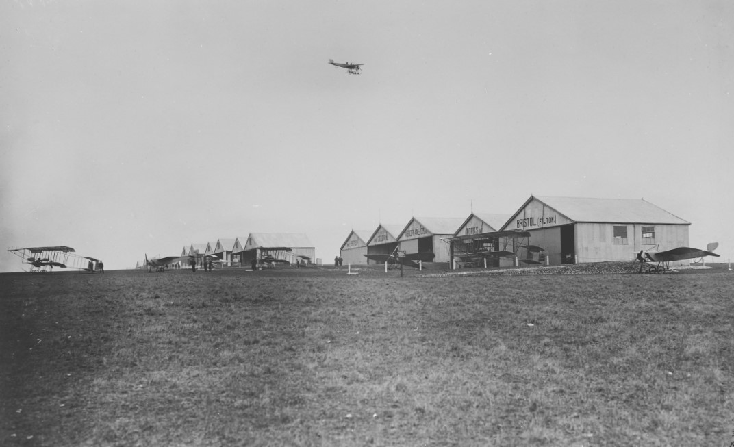 Bristol Flying School, Salisbury Plain, c1910 (credit: BAE Systems)