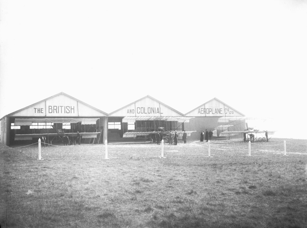 Bristol Flying School, Salisbury Plain, c1910 (credit: BAE Systems)